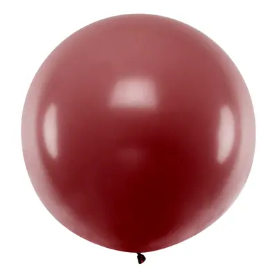 PartyDeco Kulatý latexový Jumbo balón m - bordó