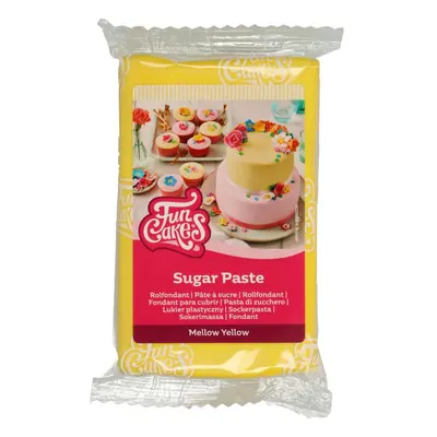 Cakesupplies Žlutý rolovaný fondant (barevný fondán) 250g