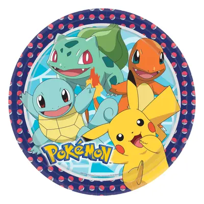 Amscan Papierové taniere - Pokémon ks