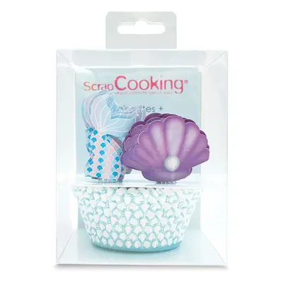 Cakesupplies Košíčky na pečení a ozdoby na cupcakes - Mořská panna ks