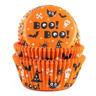 Cakesupplies Papírové košíčky na pečení Halloween Boo ks