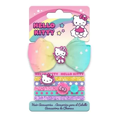 Kids Licensing Sada gumiček do vlasů s mašlí - Hello Kitty