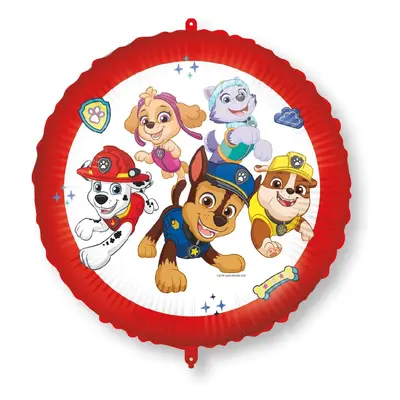 Procos Fóliový balón - Paw Patrol červený kruh cm