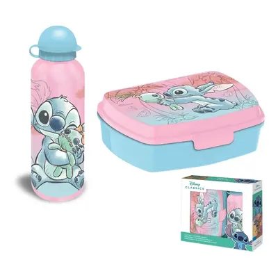 Kids Licensing Set box na svačinu + láhev - Stitch