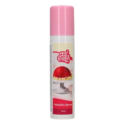 Cakesupplies Barva ve spreji - Metallic Red