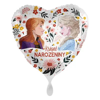 Premioloon Fóliový balón - Krásné narozeniny Elsa a Anna