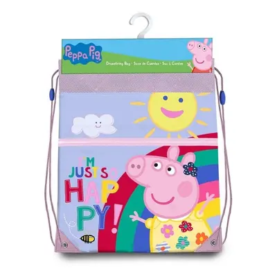 Kids Licensing Dětský stahovací batoh - Peppa Pig Happy