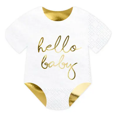 PartyDeco Ubrousky - hello baby