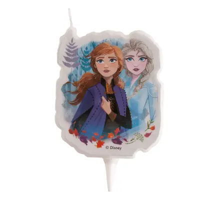 Dekora Narozeninová svíčka - Frozen II Elsa a Anna 7,5 cm