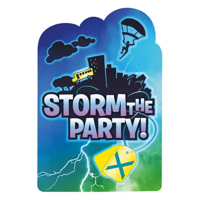 Amscan Pozvánky Battle Royal - Storm the party ks