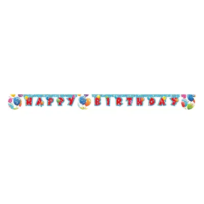 Procos Banner - Happy Birthday (Třpytivé balóny)