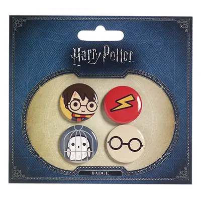 Distrineo Sada odznaků Harry Potter - Chibi (Harry, Hedvika) ks