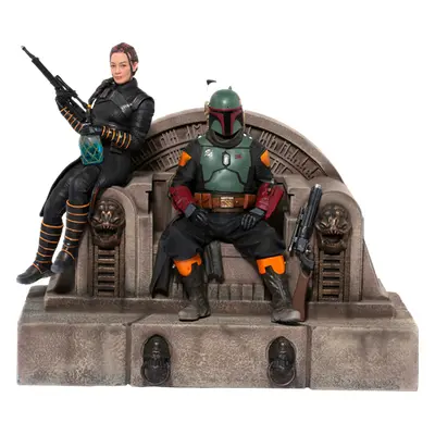 Boba Fett and Fennec Shand on Throne Deluxe Art Scale 1/10