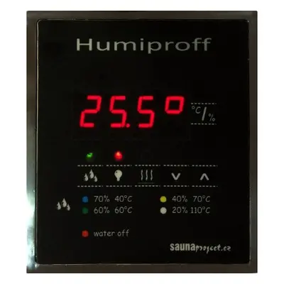 Saunaproject regulace do sauny Humiproff combi chrom pro zapuštění