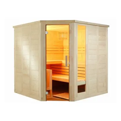 Sentiotec finská sauna Komfort Corner Large 234x206x204cm