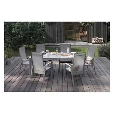 Zumm Garden Furniture® Zahradní nábytek oviedo teak šedá