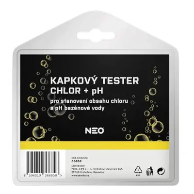 NEO kapkový tester chlor + pH