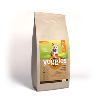 Yoggies Granule Active, Kachna & Zvěřina s probiotiky 15kg