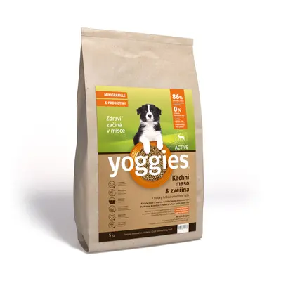 Yoggies MINIGranule Active, Kachna & Zvěřina s probiotiky 5kg