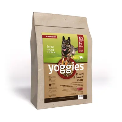 Yoggies Granule, Kuře & Hovězí s probiotiky 2kg