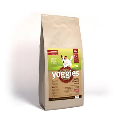 Yoggies MINIGranule, Kuře & Hovězí s probiotiky 15kg