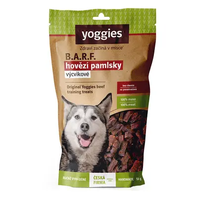 Yoggies B.A.R.F. hovězí výcvikové pamlsky 50g