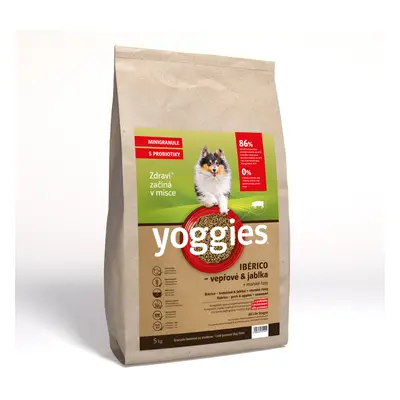 Yoggies MINIGranule Monoprotein, Ibérico vepřové & jablka s probiotiky 5kg