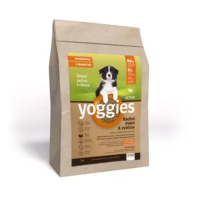 Yoggies MINIGranule Active, Kachna & Zvěřina s probiotiky 2kg