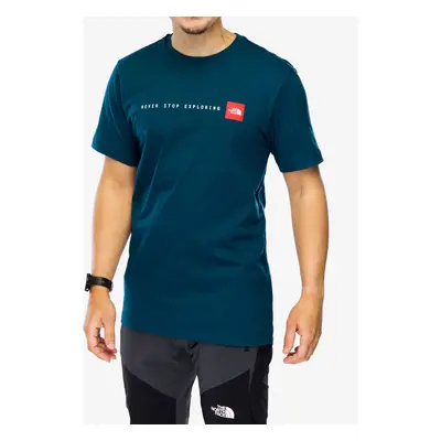 Bavlněné tričko The North Face S/S Never Stop Exploring Tee - midnight petrol