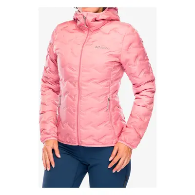 Dámská péřová bunda Columbia Delta Ridge II Down Hooded Jacket - pink agave