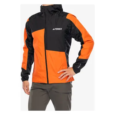 Bunda do deště adidas TERREX Xperior Hybrid Primeknit Rain Jkt - semi impact orange/black