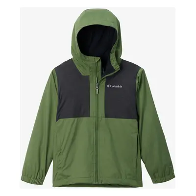 Chlapecká bunda Columbia Rainy Trails Fleece Lined Jacket - canteen/black slub