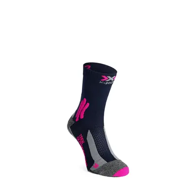 Trekingové ponožky X-Socks Trek Outdoor - m.blue/pink/lt grey melange