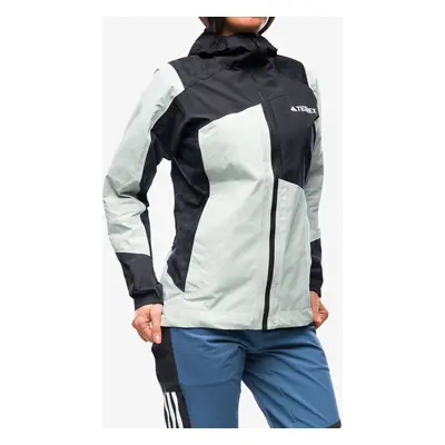 Dámská bunda do deště adidas TERREX Xperior Hybrid Primeknit Rain Jkt - wonsil/black