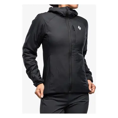 Zateplená bunda dámská Black Diamond First Light Stretch Hoody - black/black