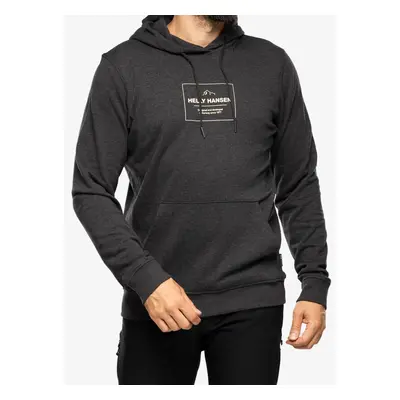 Pánská mikina Helly Hansen F2F Organic Cotton Hoodie - ebony melange