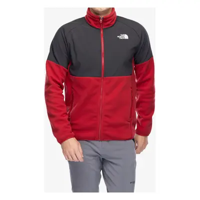 Rozepínací mikina The North Face Glacier Heavyweight Full Zip Jacket - garnet red/asphalt grey