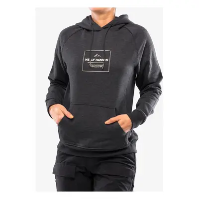 Dámská mikina Helly Hansen F2F Organic Cotton Hoodie - ebony melange