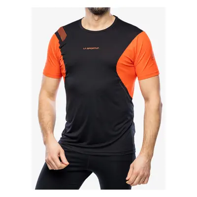 Běžecké tričko La Sportiva Resolute T-Shirt - black/cherry tomato