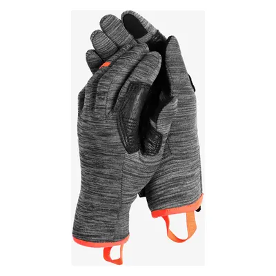 Dámské skialpove rukavice Ortovox Fleece Light Glove - black steel blend