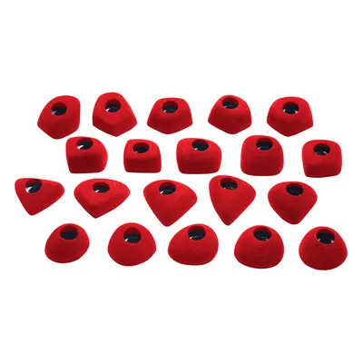 Horolezecké chyty Ocun Footholds Set Bolt-on - red