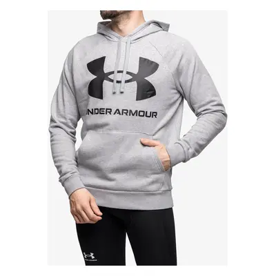 Mikina Under Armour Rival Fleece Big Logo Hoodie - gray heather