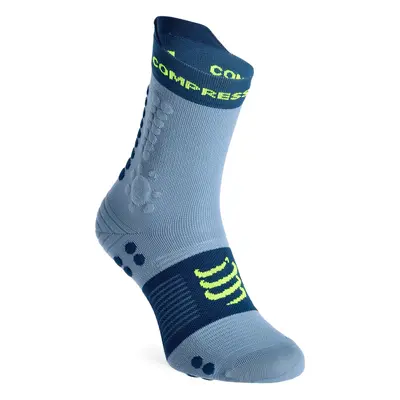 Ponožky na běhání Compressport Pro Racing Socks v4.0 Trail - denim/poseidon