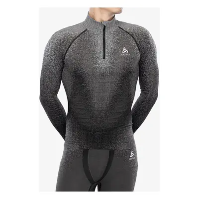 Funkční mikina Odlo Blackcomb Eco BL Top Turtle Neck LS Half Zip - black