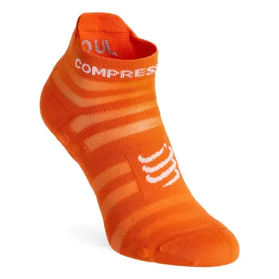 Ponožky na běhání Compressport Pro Racing Socks v4.0 Ultralight Run Low - fire/white