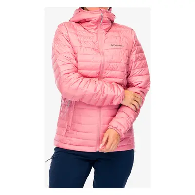 Zateplená bunda dámská Columbia Silver Falls II Hooded Jacket - pink agave