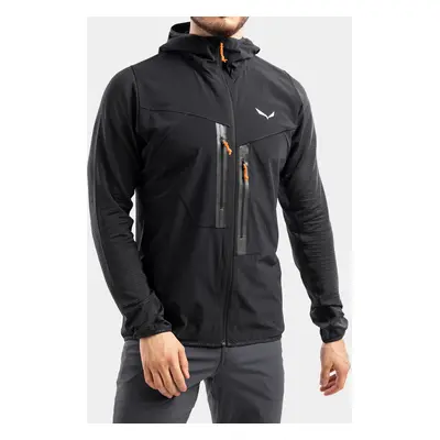 Mikina na zip Salewa Rolle PL R Jacket - black out