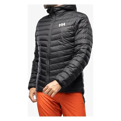 Péřová bunda pánská Helly Hansen Verglas Hooded Down Insulator - black/black gum