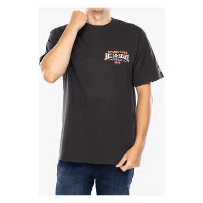 Bavlněné tričko Rip Curl Pro Line Up Tee - washed black