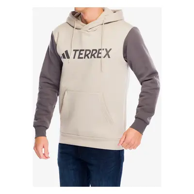 Mikina s kapucí adidas TERREX Multi Large Logo Hoody - wonder beige/charcoal